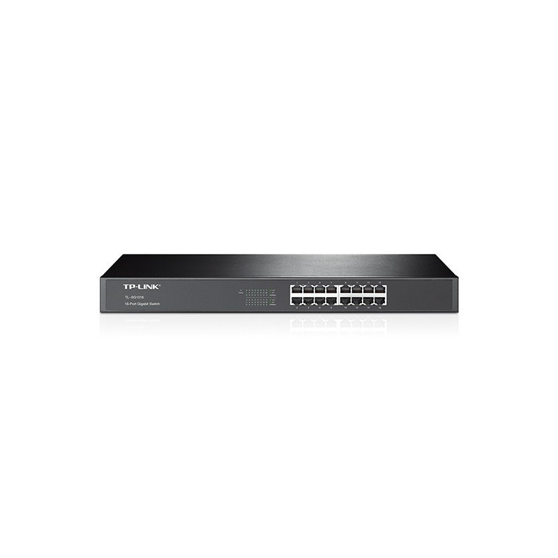 SWITCH 16P TP-LINK SG1016 GIGABIT GREEN 1U 19 RACK